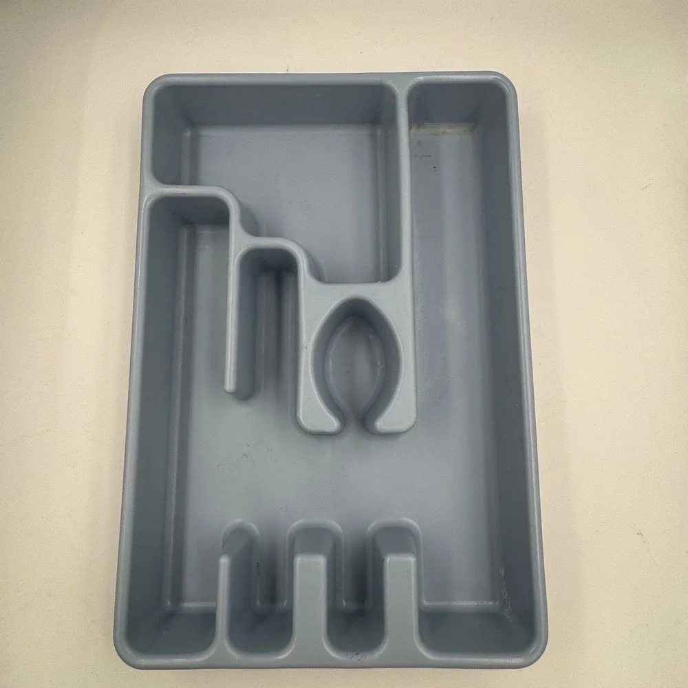 Rubbermaid Flatware‎ Drawer Organizer Blue Vintage 2921 Tray